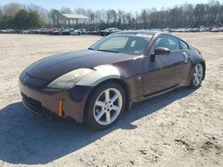 Salvage cars for sale from Copart Charles City, VA: 2003 Nissan 350Z Coupe