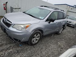 Salvage cars for sale at Albany, NY auction: 2015 Subaru Forester 2.5I Limited