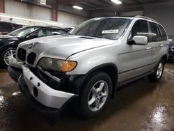 BMW X5 salvage cars for sale: 2003 BMW X5 3.0I