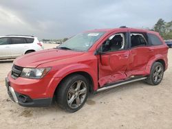 Salvage cars for sale from Copart Houston, TX: 2017 Dodge Journey Crossroad