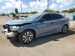 Salvage cars for sale at Miami, FL auction: 2019 Honda Civic LX