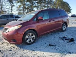 Toyota Sienna le salvage cars for sale: 2011 Toyota Sienna LE