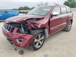 Salvage cars for sale at San Antonio, TX auction: 2015 Jeep Grand Cherokee Overland