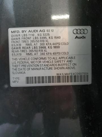 2012 Audi Q7 Premium Plus