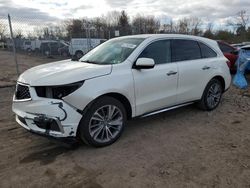 Salvage cars for sale from Copart Chalfont, PA: 2017 Acura MDX Technology