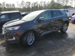 Salvage cars for sale at Harleyville, SC auction: 2022 Ford Edge Titanium