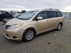 Salvage cars for sale from Copart Antelope, CA: 2011 Toyota Sienna XLE