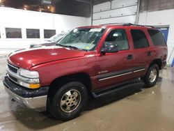 Salvage cars for sale from Copart Blaine, MN: 2001 Chevrolet Tahoe K1500