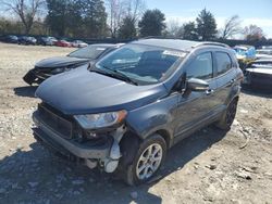 Salvage cars for sale at Madisonville, TN auction: 2018 Ford Ecosport SE