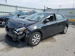 Salvage cars for sale at Dyer, IN auction: 2015 Toyota Corolla L