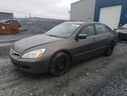 Salvage cars for sale from Copart Elmsdale, NS: 2007 Honda Accord EX