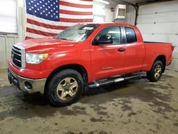 Salvage cars for sale from Copart Lyman, ME: 2010 Toyota Tundra Double Cab SR5
