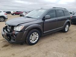 Salvage cars for sale at Amarillo, TX auction: 2015 Dodge Journey SXT