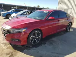 Salvage cars for sale at Fresno, CA auction: 2018 Honda Accord Sport