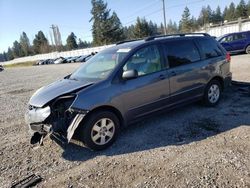 Salvage cars for sale at Graham, WA auction: 2006 Toyota Sienna CE