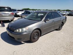 Salvage cars for sale from Copart San Antonio, TX: 2005 Toyota Camry LE