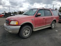 Salvage cars for sale from Copart Denver, CO: 2001 Ford Expedition Eddie Bauer