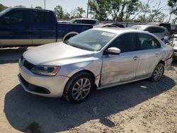 Salvage cars for sale from Copart Riverview, FL: 2012 Volkswagen Jetta SE