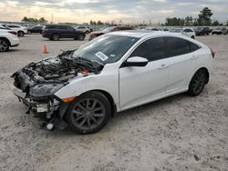 Salvage cars for sale at Houston, TX auction: 2020 Honda Civic EX