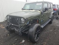 Salvage cars for sale from Copart New Britain, CT: 2021 Jeep Wrangler Unlimited Sahara 4XE