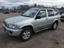 Salvage cars for sale from Copart Chalfont, PA: 2002 Nissan Pathfinder LE