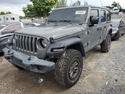 Jeep Wrangler Unlimited Sport salvage cars for sale: 2019 Jeep Wrangler Unlimited Sport