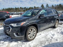 Salvage cars for sale at Windham, ME auction: 2018 Chevrolet Traverse High Country