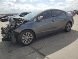 Salvage cars for sale at Grand Prairie, TX auction: 2016 KIA Forte LX