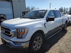 Salvage cars for sale at Woodburn, OR auction: 2021 Ford F150 Supercrew