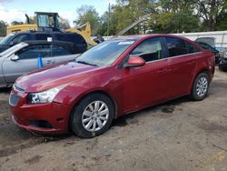 Chevrolet salvage cars for sale: 2011 Chevrolet Cruze LT