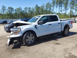 Salvage cars for sale from Copart Harleyville, SC: 2022 Ford F150 Supercrew