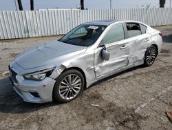 Infiniti q50 Luxe salvage cars for sale: 2018 Infiniti Q50 Luxe