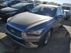 Salvage cars for sale at Martinez, CA auction: 2021 Infiniti Q50 Luxe