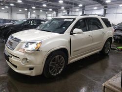 Salvage cars for sale from Copart Ham Lake, MN: 2011 GMC Acadia Denali