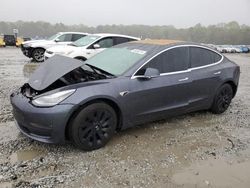 Salvage cars for sale at Ellenwood, GA auction: 2018 Tesla Model 3