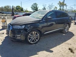 Salvage cars for sale at Riverview, FL auction: 2018 Audi Q7 Prestige