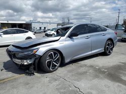 Salvage cars for sale at Sun Valley, CA auction: 2022 Honda Accord Hybrid Sport