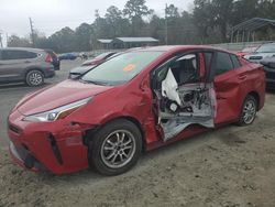 Salvage cars for sale from Copart Savannah, GA: 2022 Toyota Prius Night Shade