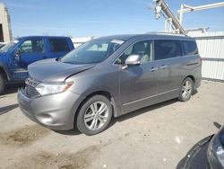 Salvage cars for sale at Kansas City, KS auction: 2013 Nissan Quest S