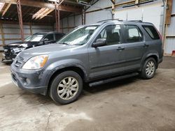 Honda salvage cars for sale: 2006 Honda CR-V LX