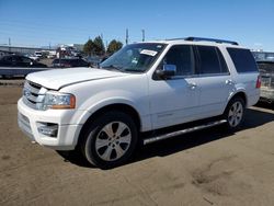 Salvage cars for sale at Denver, CO auction: 2015 Ford Expedition Platinum