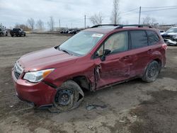 Salvage cars for sale at Montreal Est, QC auction: 2016 Subaru Forester 2.5I Limited