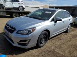 Subaru Vehiculos salvage en venta: 2016 Subaru Impreza Premium