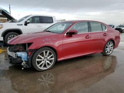 Salvage cars for sale at Grand Prairie, TX auction: 2015 Lexus GS 350