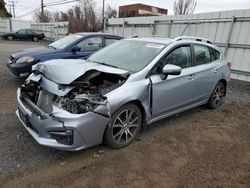 Salvage cars for sale from Copart New Britain, CT: 2018 Subaru Impreza Limited