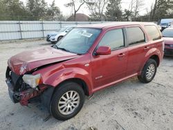 Mercury salvage cars for sale: 2008 Mercury Mariner Premier