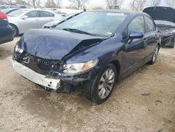 Honda Civic ex salvage cars for sale: 2010 Honda Civic EX