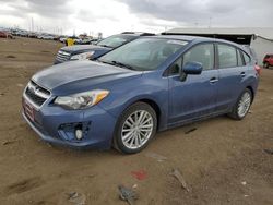 Salvage cars for sale from Copart Brighton, CO: 2012 Subaru Impreza Limited