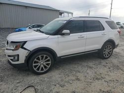 Salvage cars for sale from Copart Tifton, GA: 2017 Ford Explorer Limited