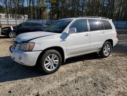 Salvage cars for sale from Copart Austell, GA: 2006 Toyota Highlander Hybrid